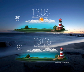 LG5 Lighthouse Weather Widget
